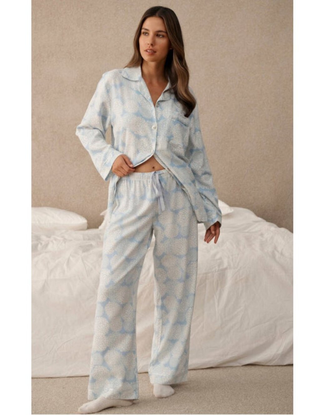 Papinelle Snowball Cosy Cotton Blend Pajamas Sz XL